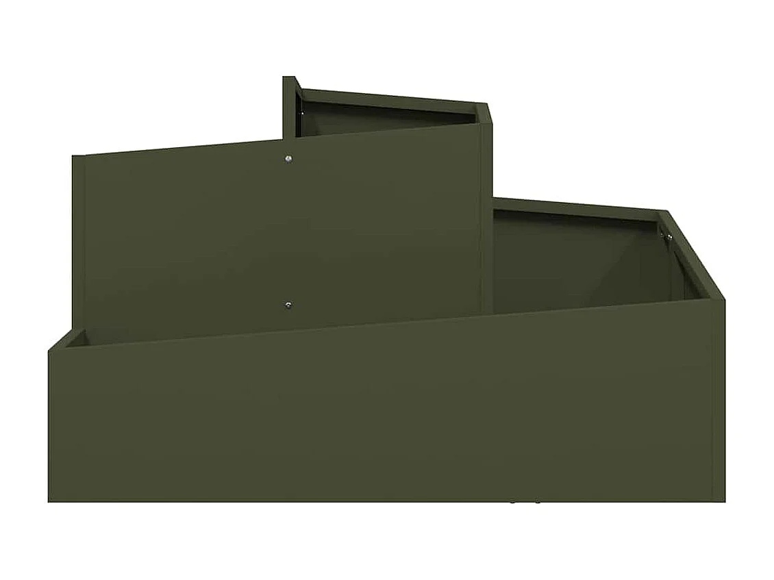 Cache-pot de jardin | Jardinière Vert olive 80 x 80 x 50 cm