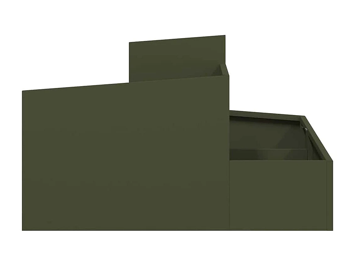 Cache-pot de jardin | Jardinière Vert olive 80 x 80 x 50 cm