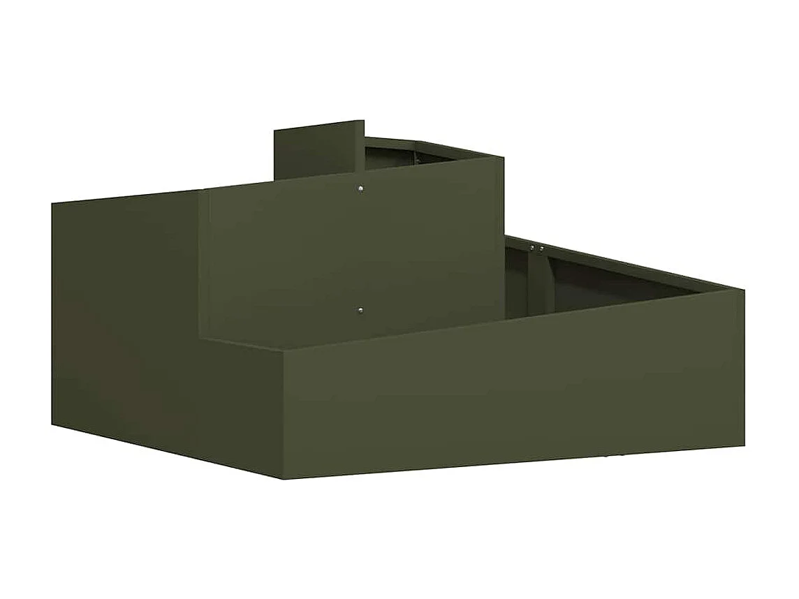 Maceta para Jardín | Jardinera | Macetero Verde oliva 80 x 80 x 50 cm
