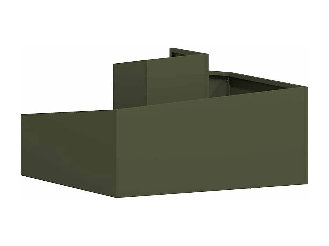 Maceta para Jardín | Jardinera | Macetero Verde oliva 80 x 80 x 50 cm