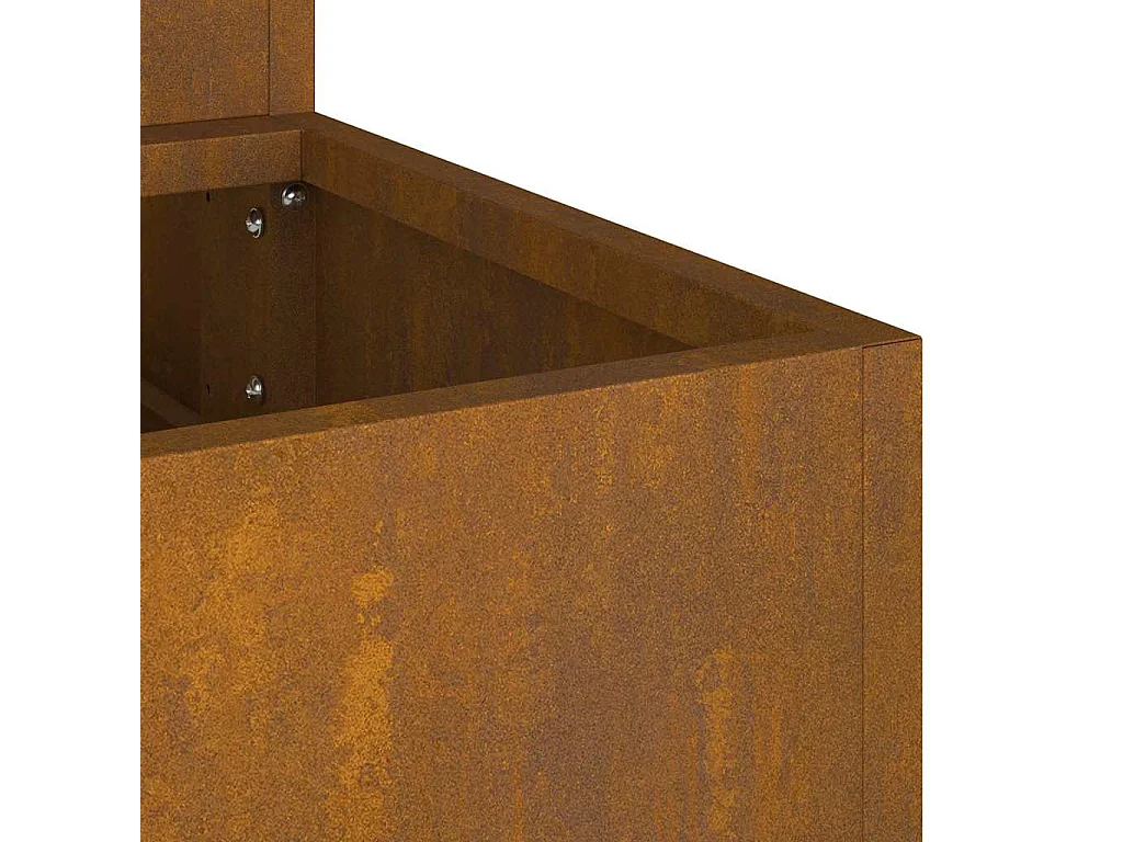 Cache-pot de jardin | Jardinière Rouillé 90 x 90 x 35 cm