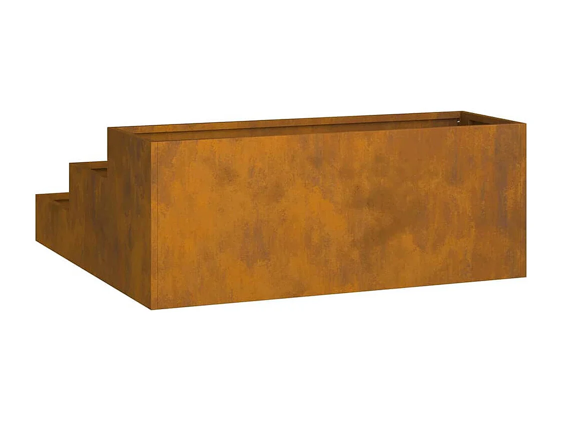 Maceta para Jardín | Jardinera | Macetero Oxidado 90 x 90 x 35 cm Acero oxidado