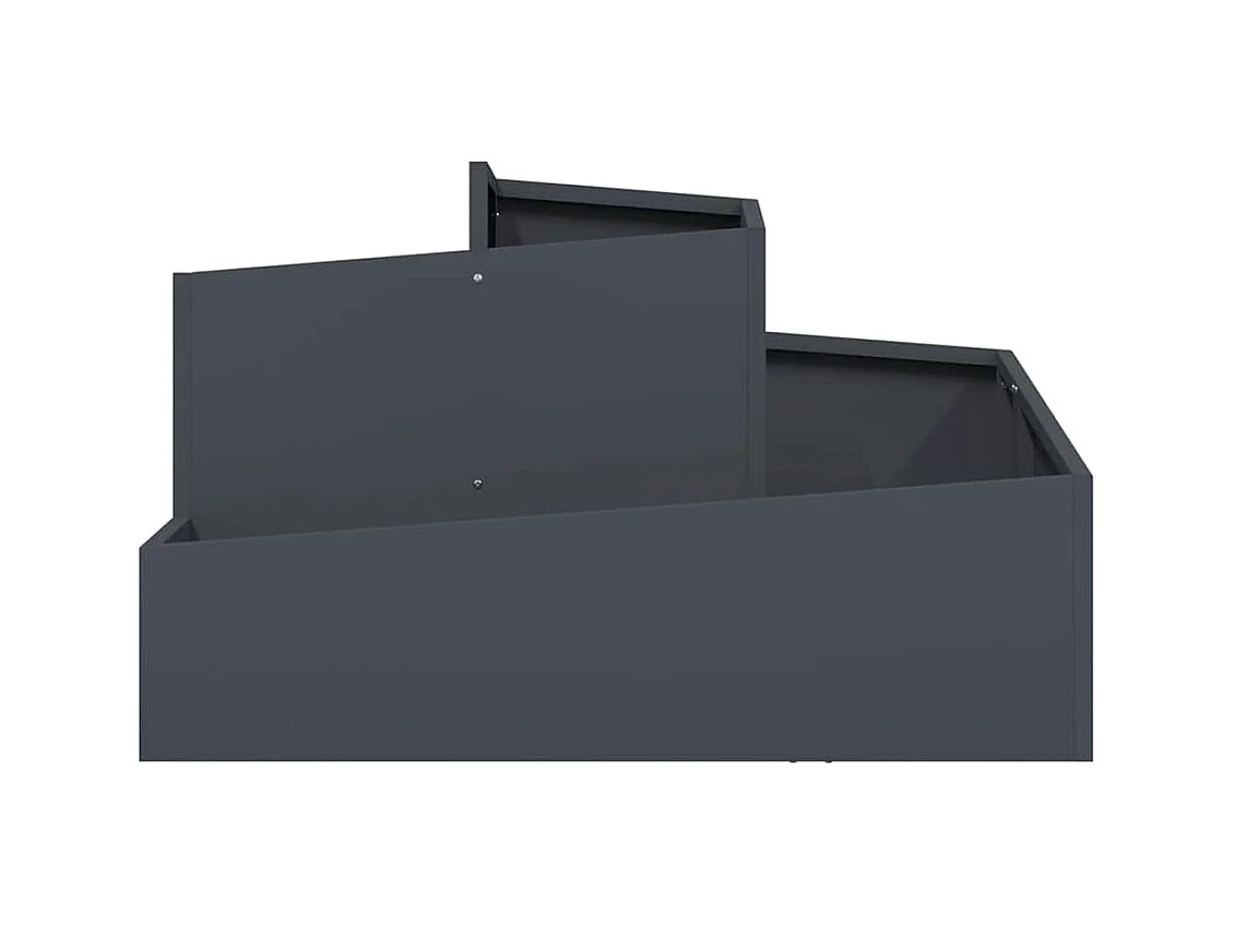 Maceta para Jardín | Jardinera | Macetero Antracita 80 x 80 x 50 cm