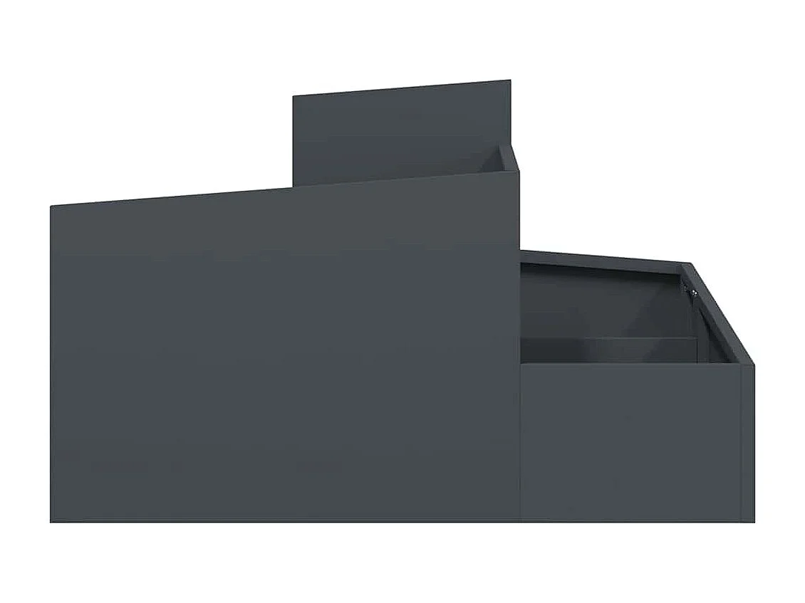 Cache-pot de jardin | Jardinière Anthracite 80 x 80 x 50 cm