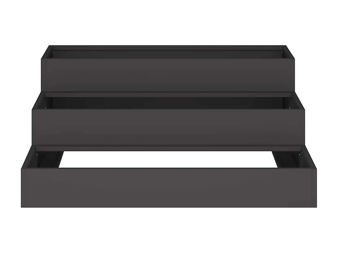 Cache-pot de jardin | Jardinière Noir 90 x 90 x 35 cm Acier