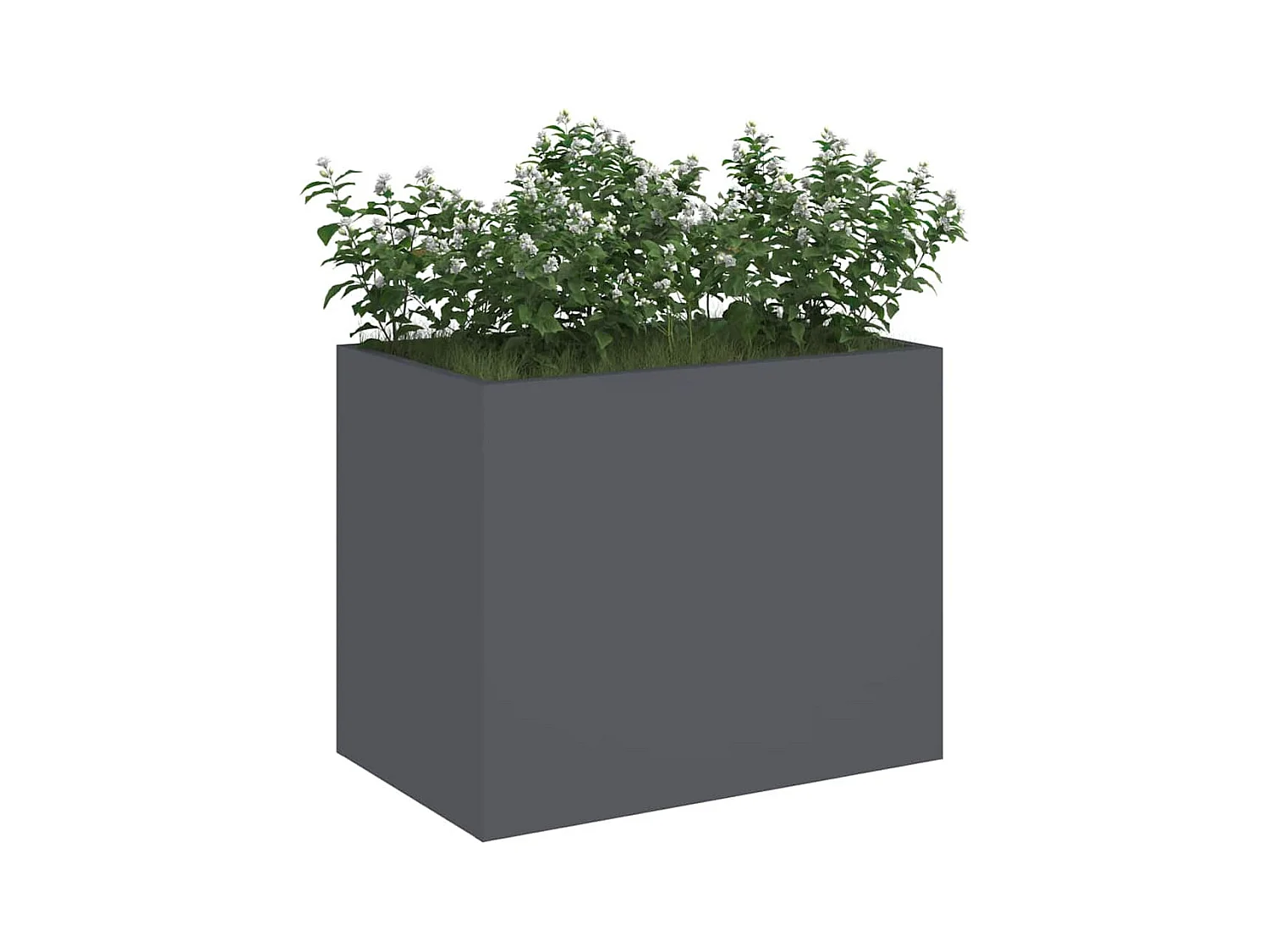 Maceta para Jardín | Jardinera | Macetero Antracita Acero laminado en frío