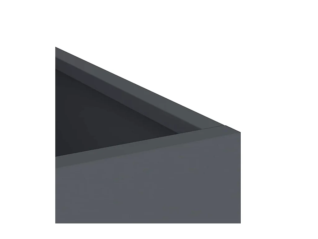 Maceta para Jardín | Jardinera | Macetero Antracita Acero laminado en frío