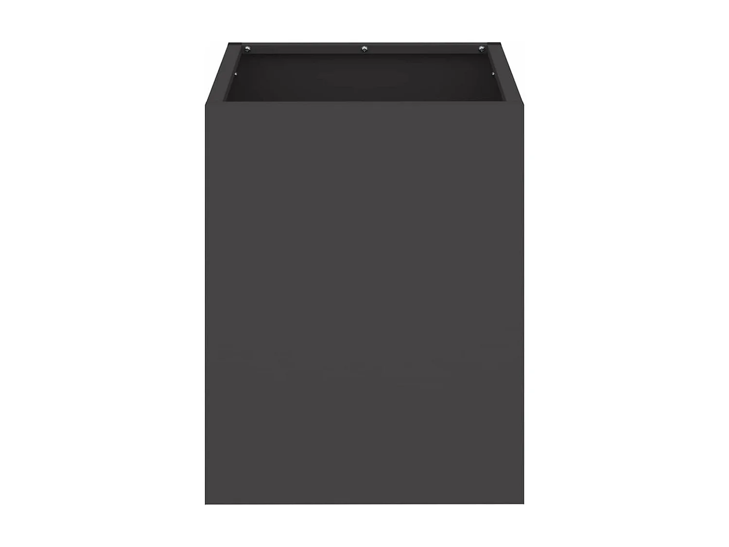 Cache-pot de jardin | Jardinière Noir 32 x 32 x 40 cm Acier laminé à froid