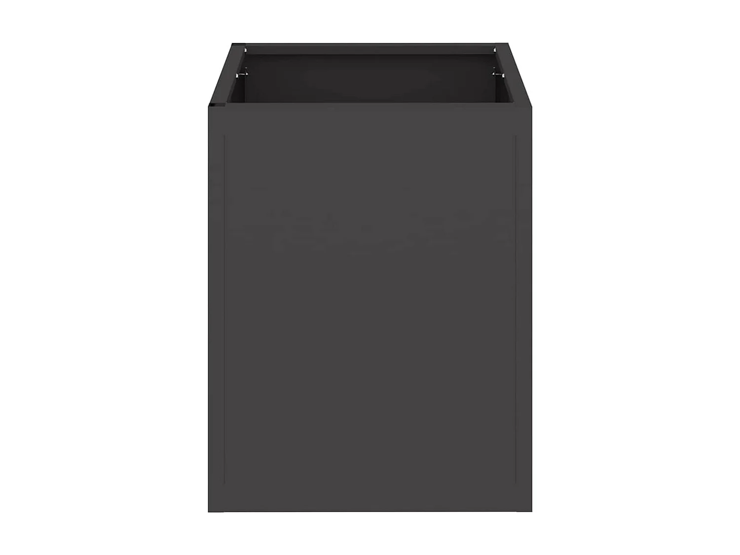 Cache-pot de jardin | Jardinière Noir 32 x 32 x 40 cm Acier laminé à froid