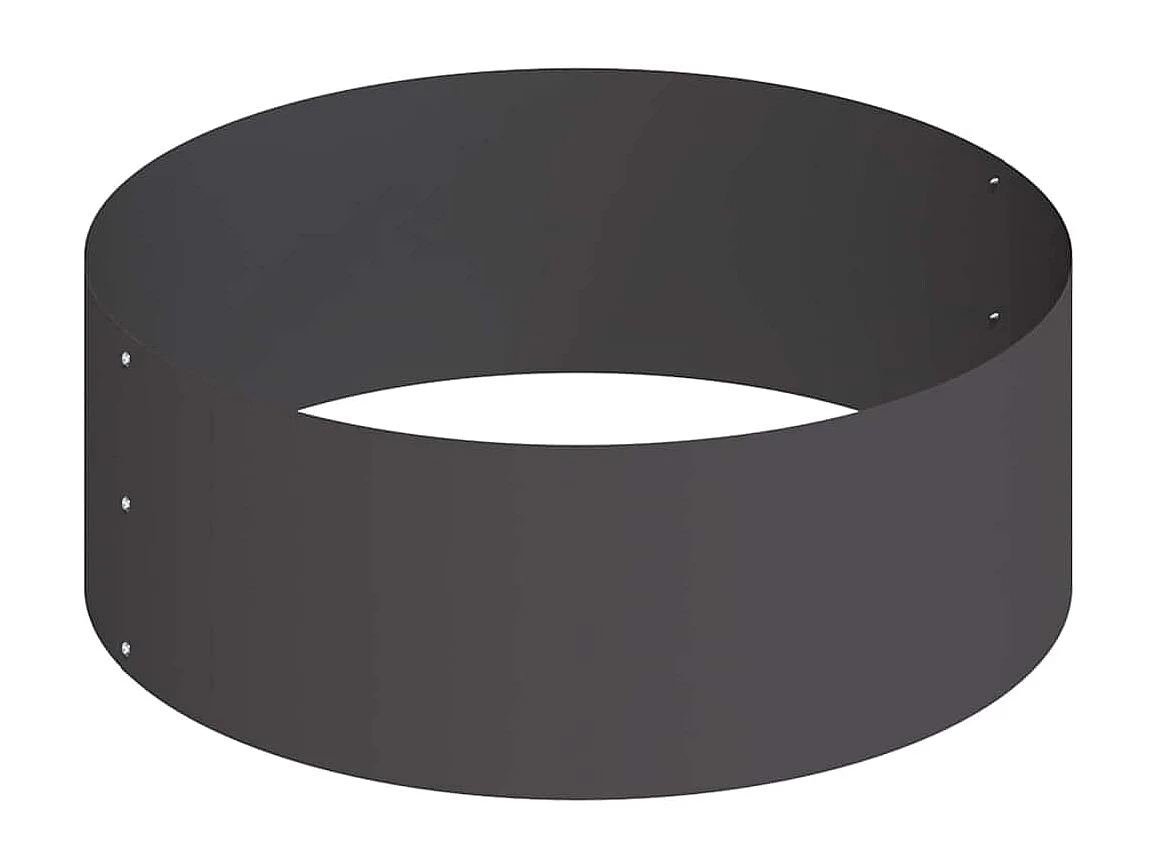 Maceta para Jardín | Jardinera | Macetero Negro 90 x 90 x 20 cm Acero