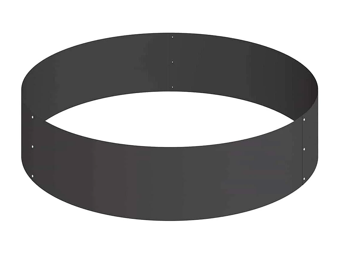 Cache-pot de jardin | Jardinière Noir 90 x 90 x 20 cm Acier