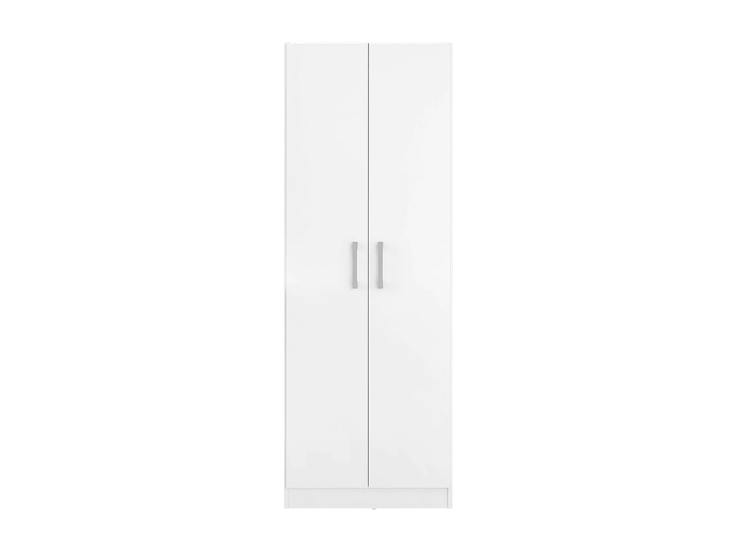 Armoire auxiliaire polyvalente avec 2 portes pliantes, blanc mat, 61 x 170 cm