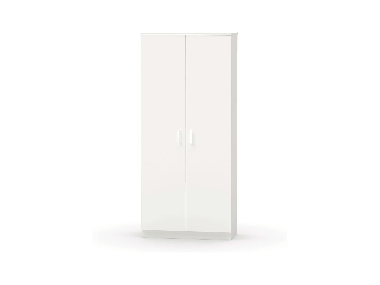 Armario Escobero Multiusos 1 Estante Ajustable Blanco 180x80x35 cm