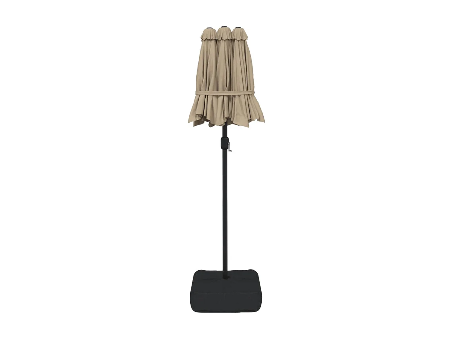 Parasol de jardin-Parasol à double tête taupe 316x145 cm