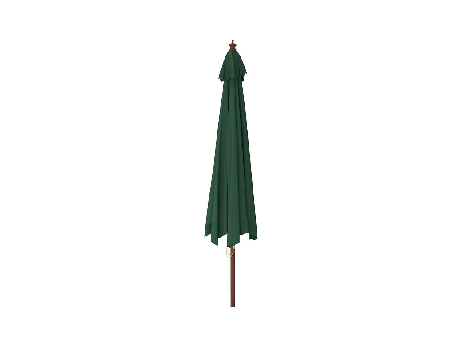 Parasol de jardin-Parasol d'extérieur avec mât en bois vert 400x273 cm