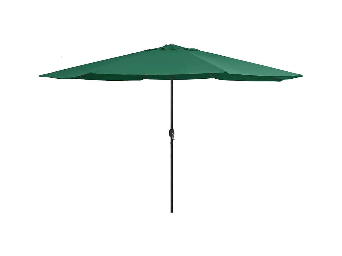 Parasol de jardin-Parasol d'extérieur avec mât en métal 390 cm vert