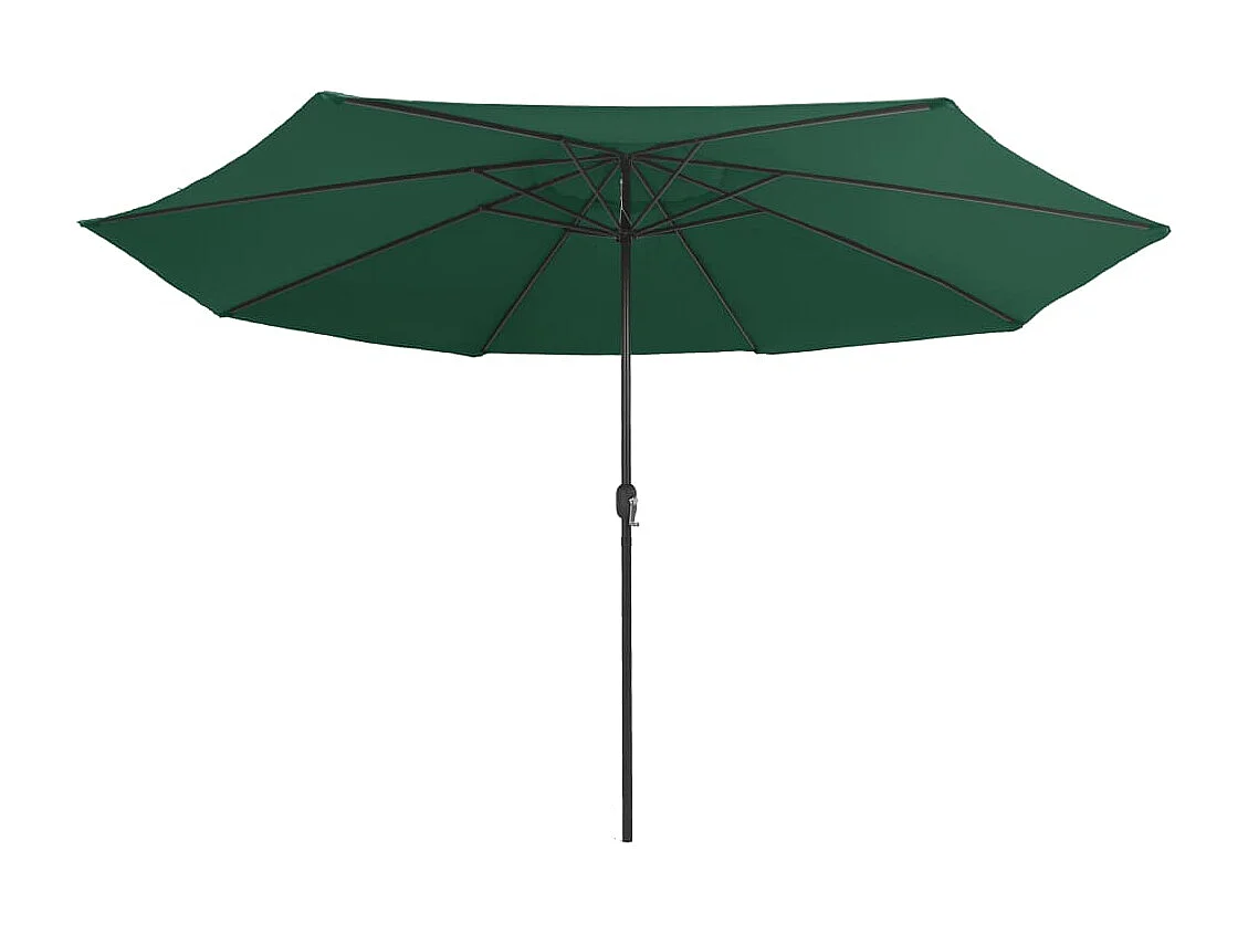 Parasol de jardin-Parasol d'extérieur avec mât en métal 390 cm vert