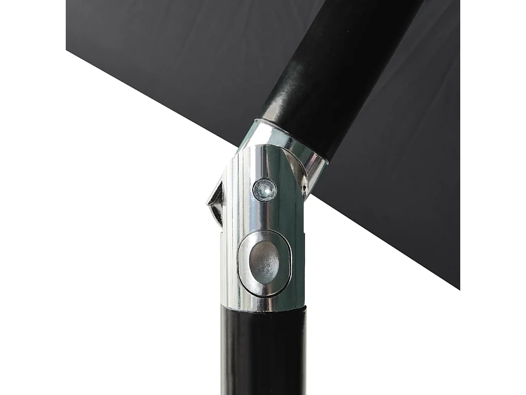 Parasol de jardin-Parasol à 3 niveaux  avec mât en aluminium anthracite