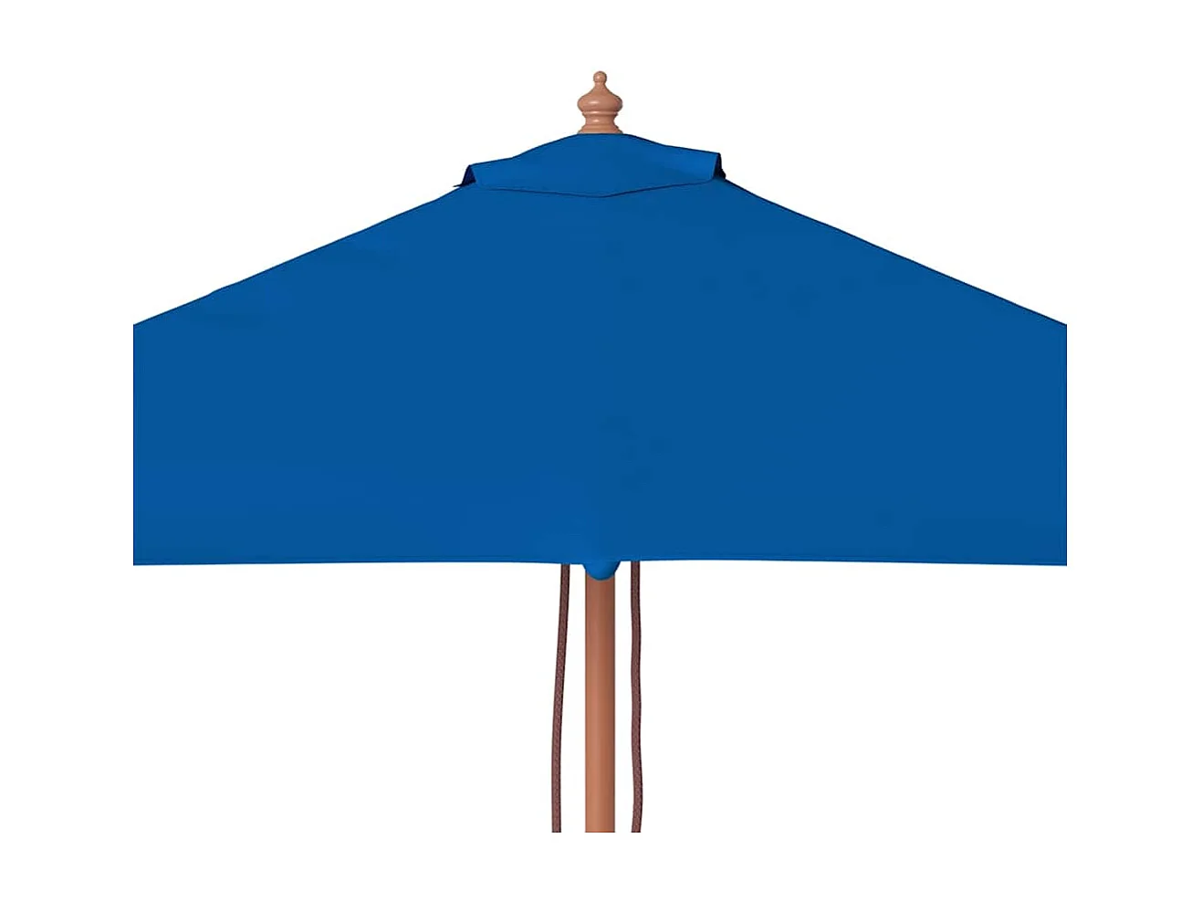 Parasol de jardin-Parasol d'extérieur avec mât en bois bleu 150x200 cm