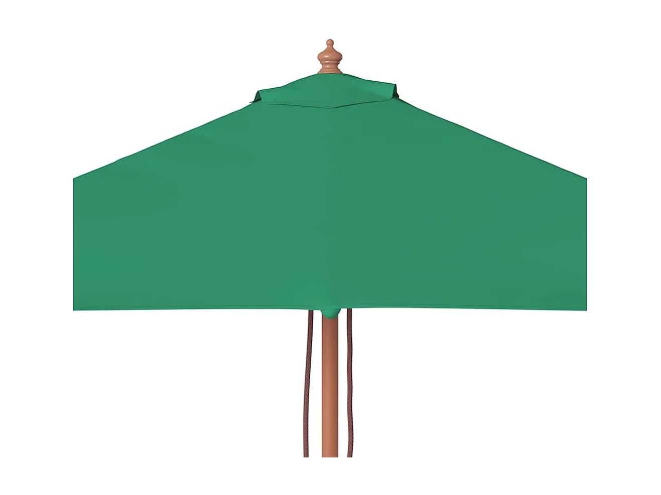 Parasol d'extérieur | Parasol de jardin avec mât en bois 150x200 cm vert