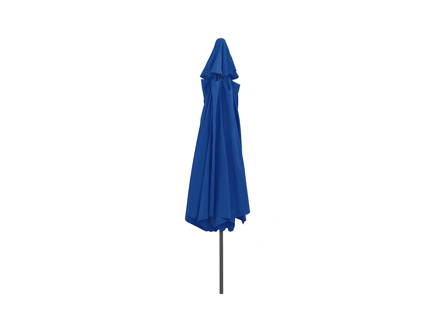 Parasol de jardin-Parasol d'extérieur avec mât en métal 390 cm bleu azuré