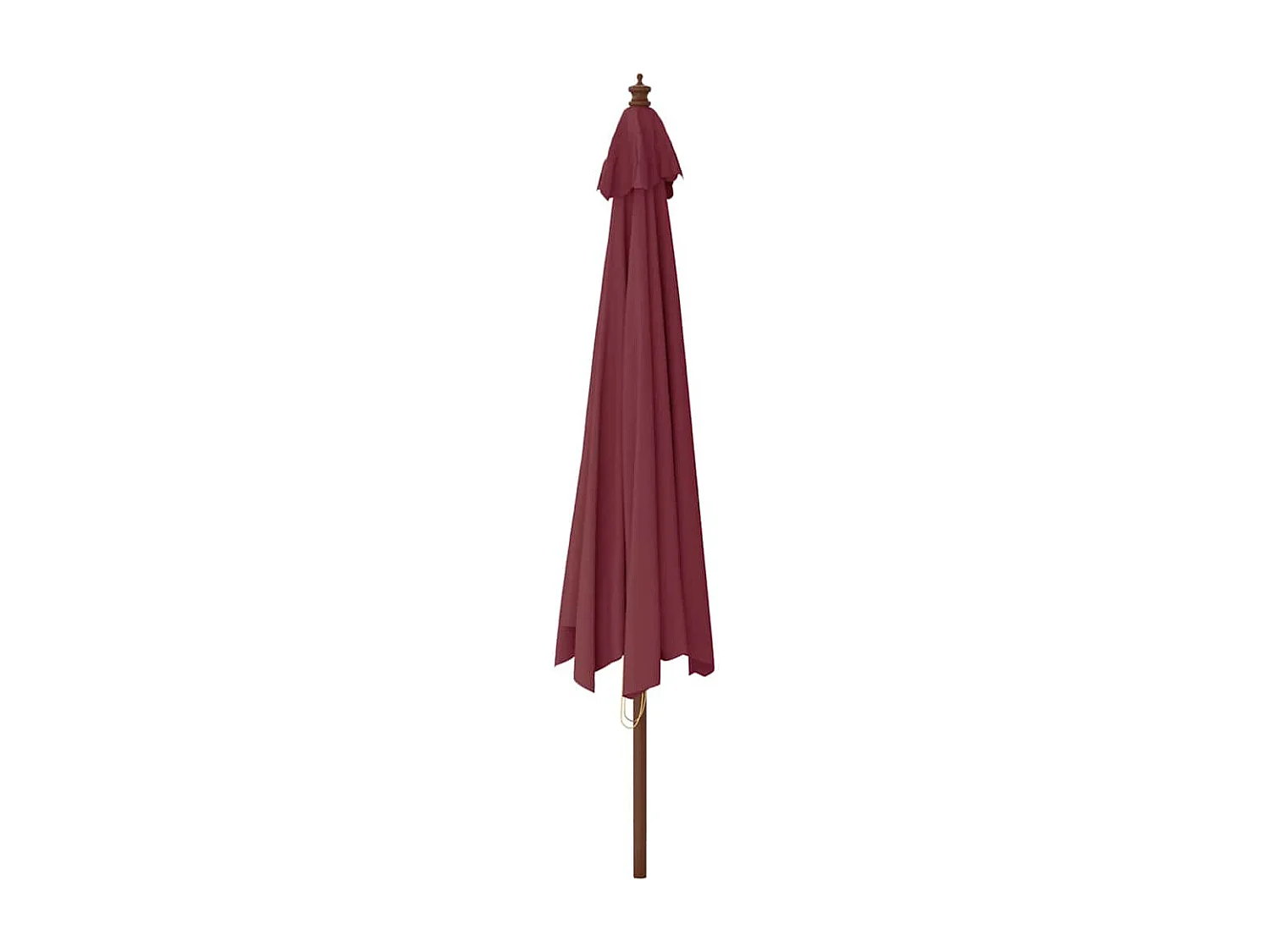 Parasol de jardin-Parasol d'extérieur avec mât en bois rouge bordeaux 400x273 cm