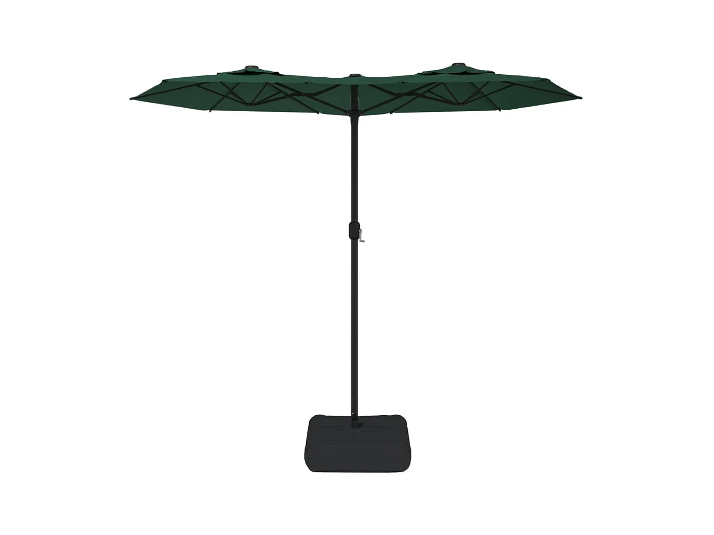 Parasol de jardin-Parasol à double tête vert 316x145 cm