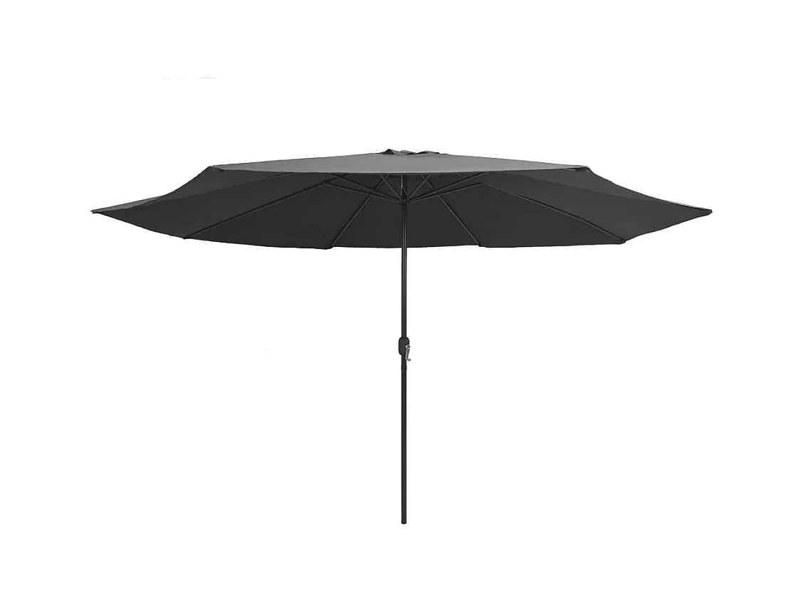 Parasol de jardin-Parasol d'extérieur avec mât en métal 390 cm anthracite