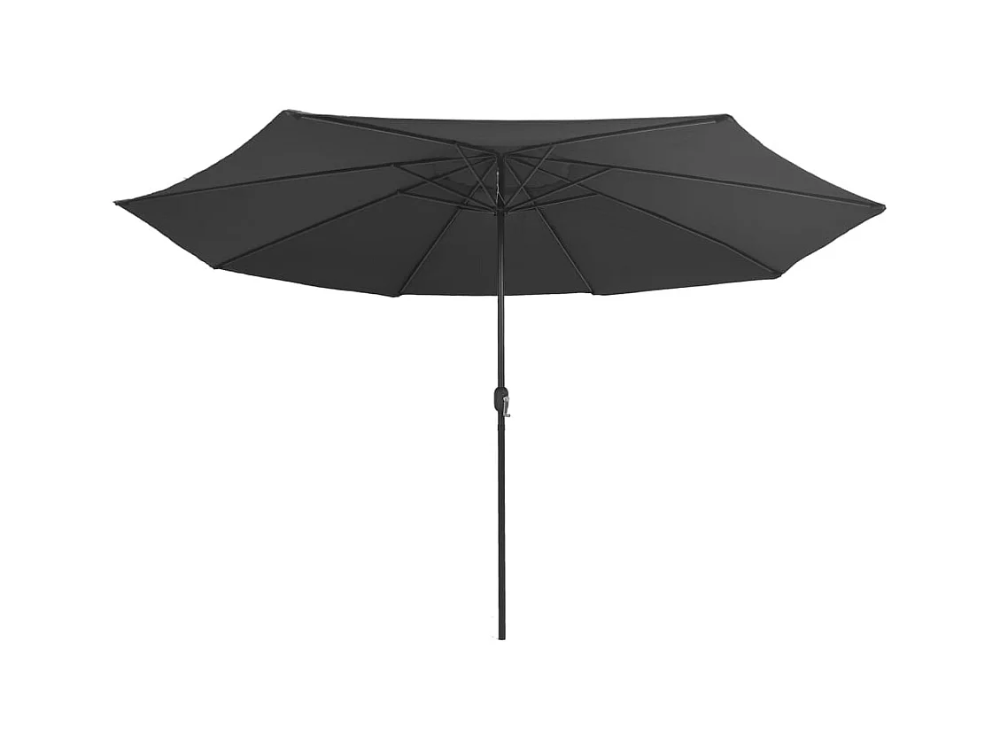 Parasol de jardin-Parasol d'extérieur avec mât en métal 390 cm anthracite