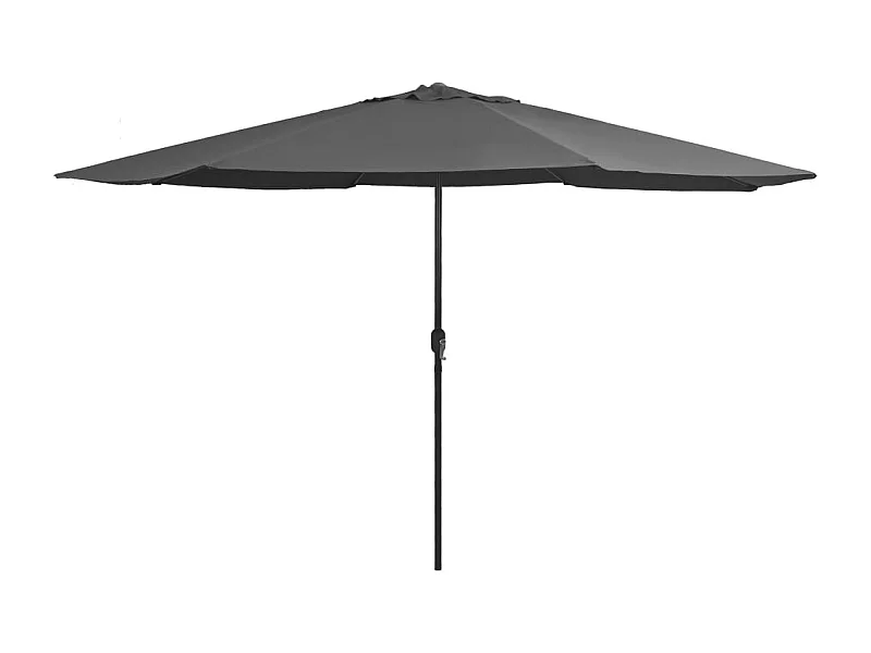 Parasol de jardin-Parasol d'extérieur avec mât en métal 390 cm anthracite