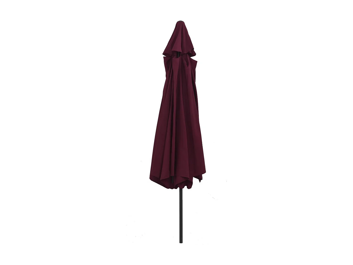 Parasol de jardin-Parasol d'extérieur avec mât en métal 390 cm rouge bordeaux