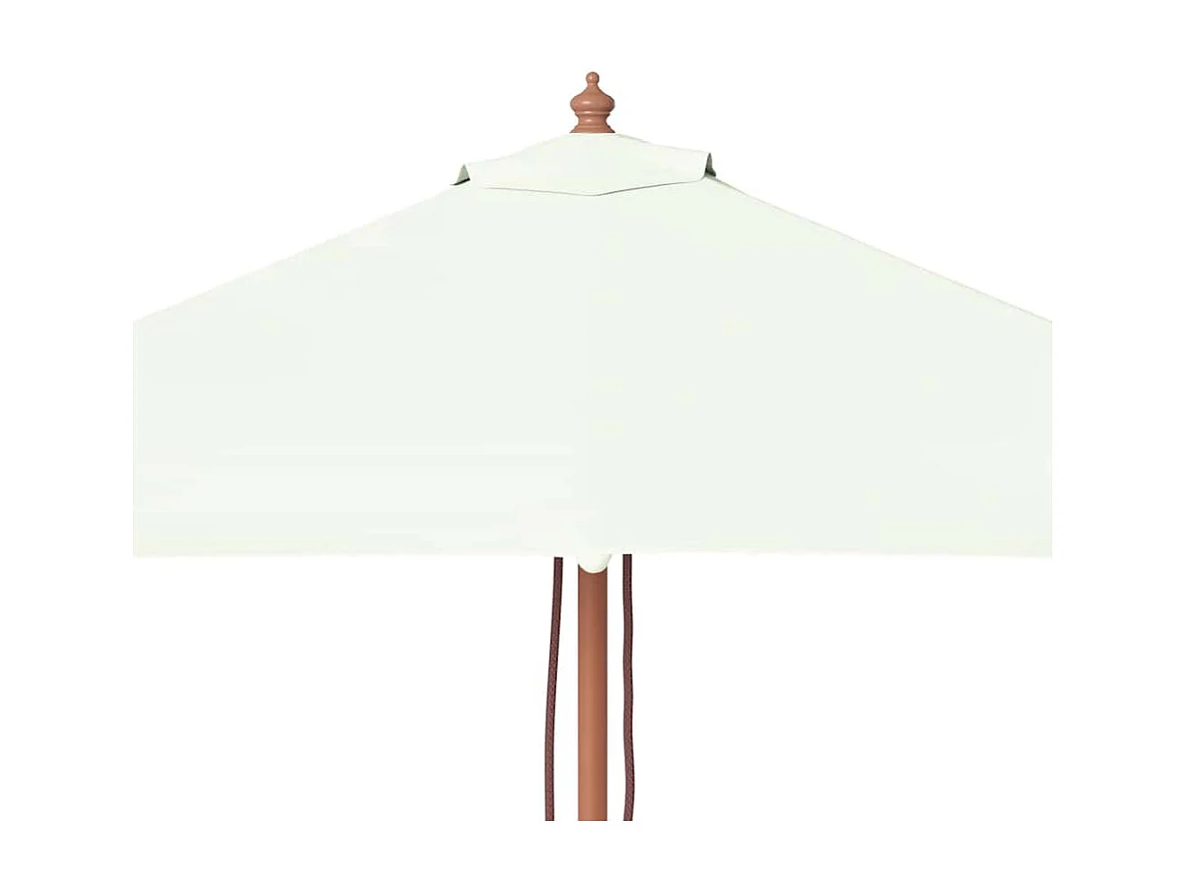 Parasol d'extérieur | Parasol de jardin avec mât en bois 150x200 cm Sable