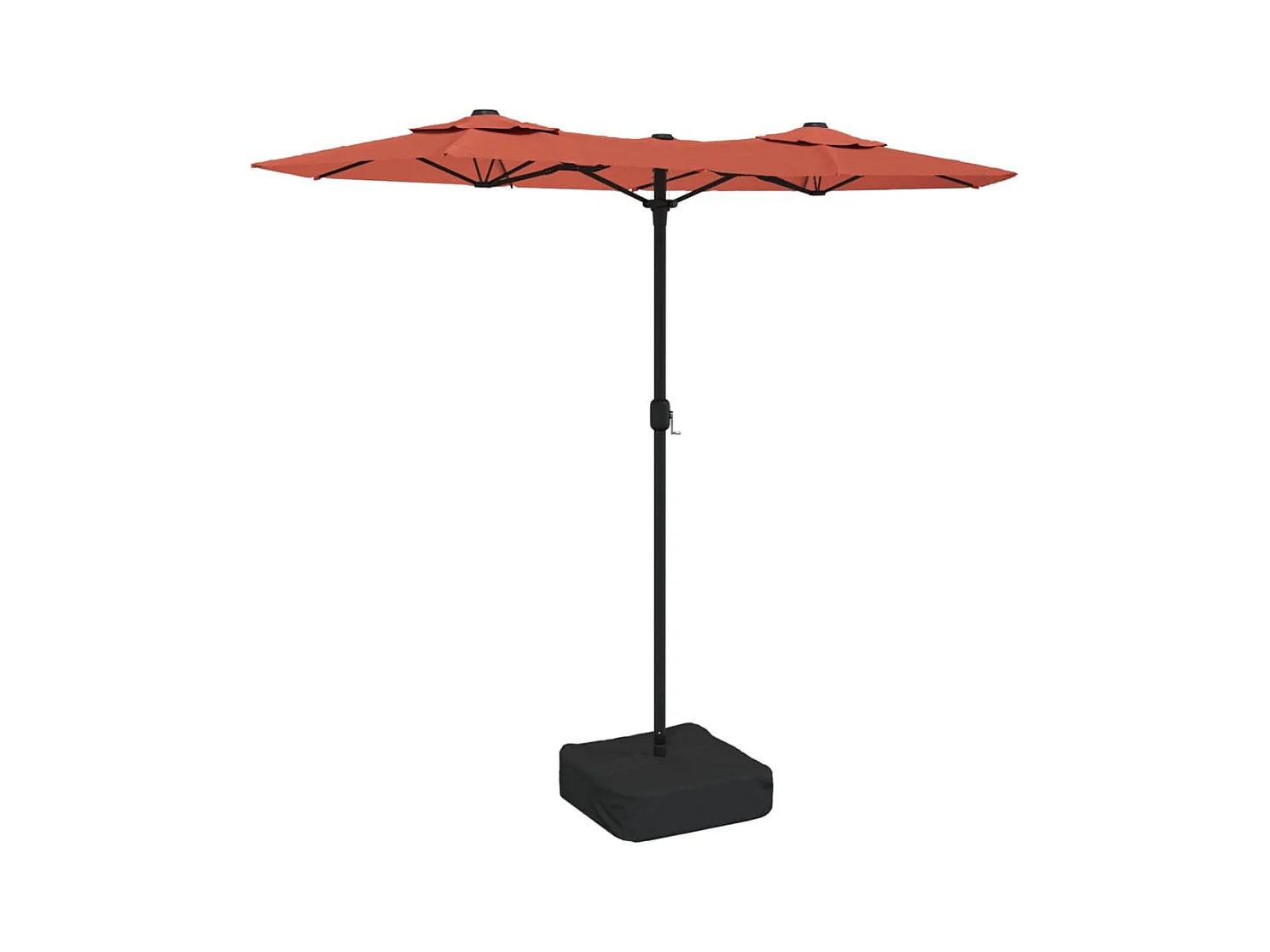 Parasol de jardin-Parasol à double tête terre cuite 316x145 cm