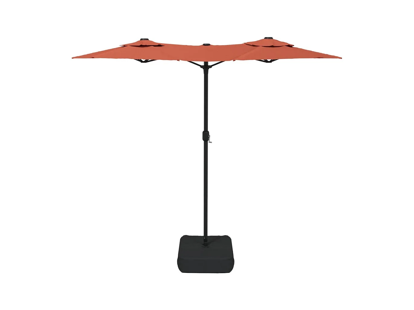 Parasol de jardin-Parasol à double tête terre cuite 316x145 cm