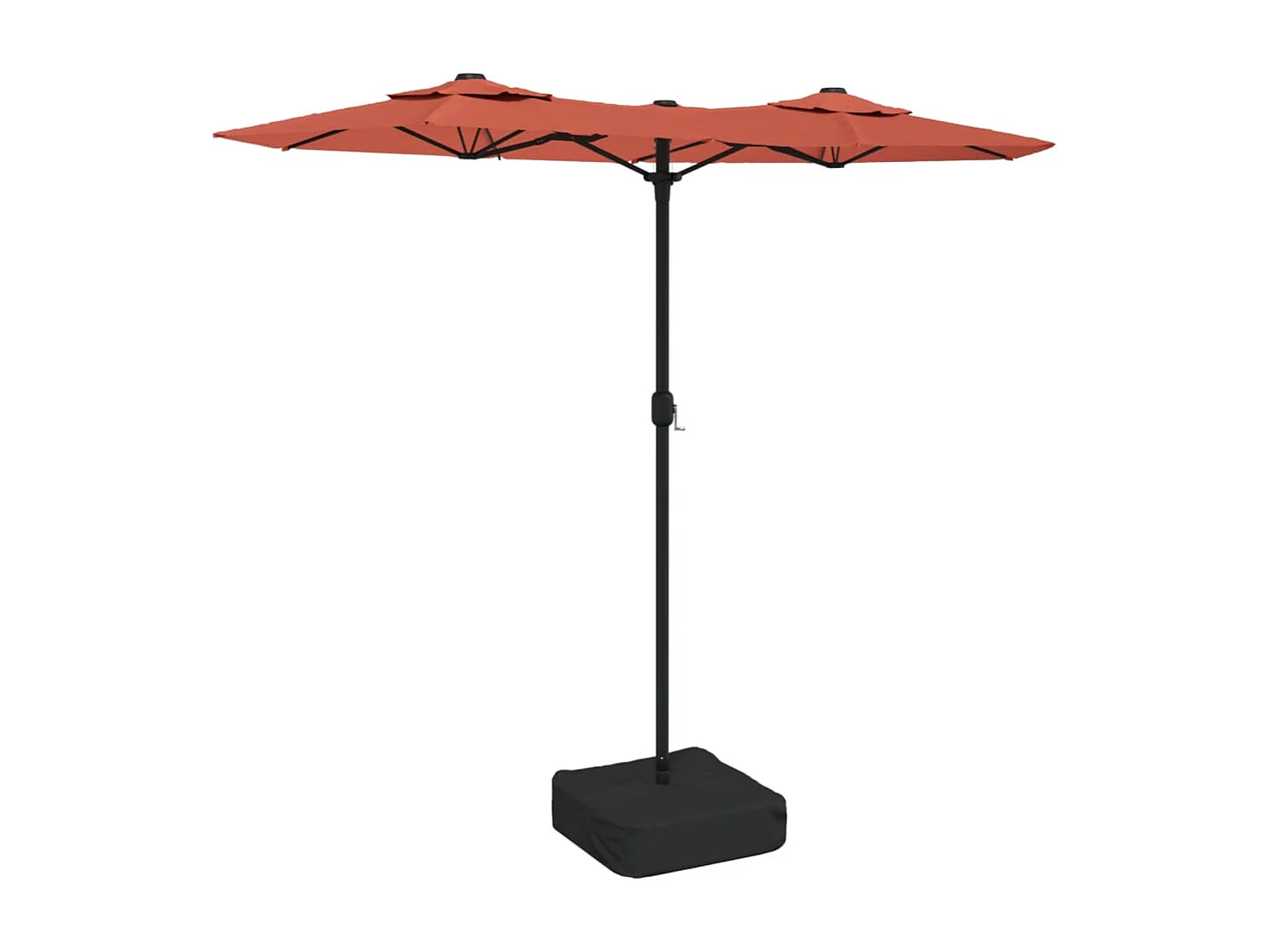 Parasol de jardin-Parasol à double tête terre cuite 316x145 cm