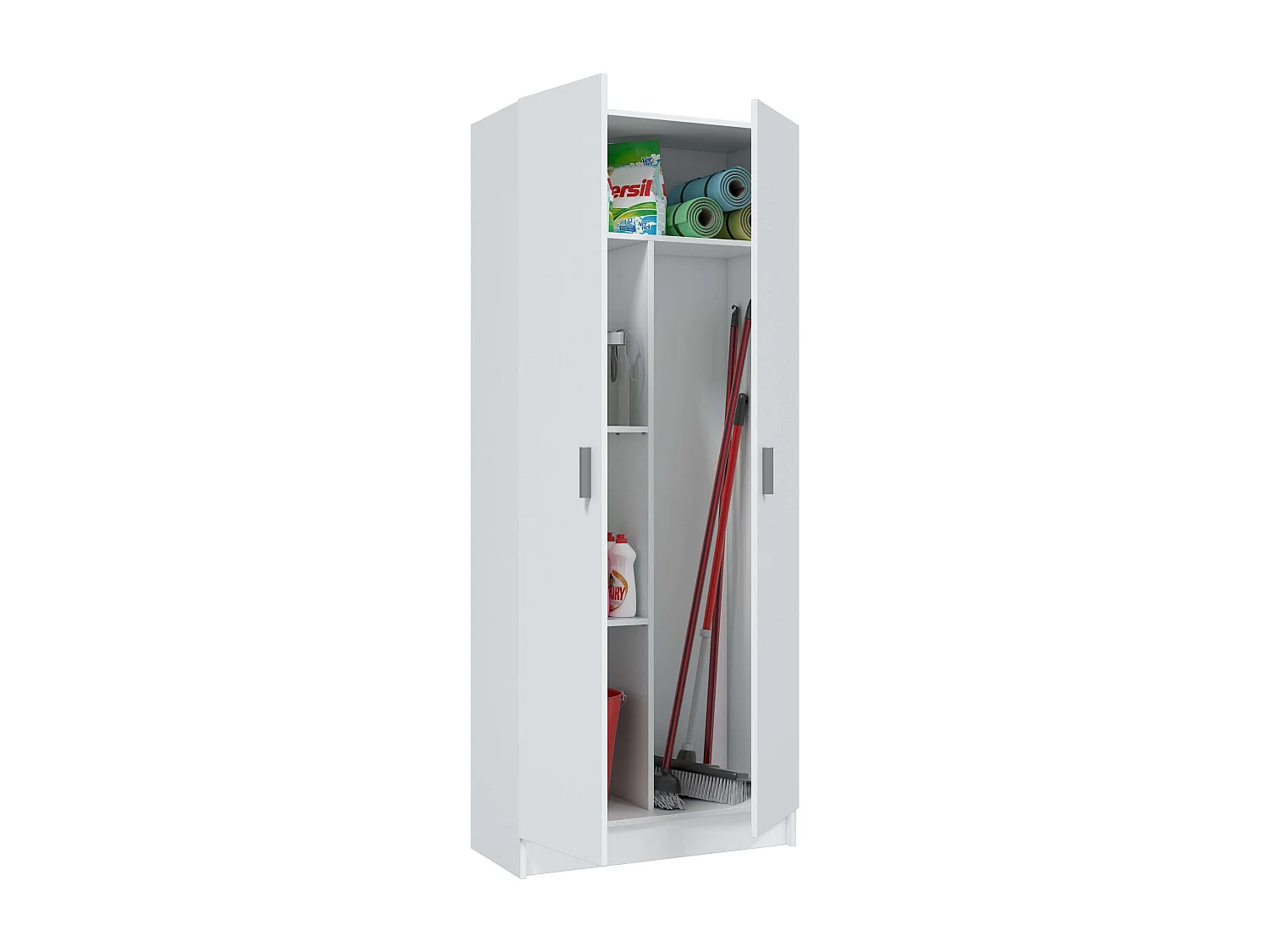 Conjunto Armarios Blancos Despensa Colada Muebles Almacenaje Limpieza