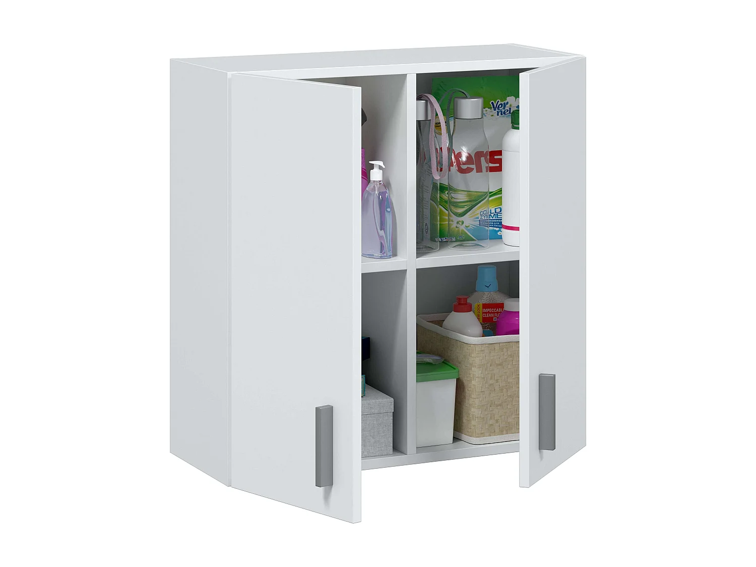 Pack Armarios Bianca Blanco Cocina Despensa Colada Muebles Auxiliares