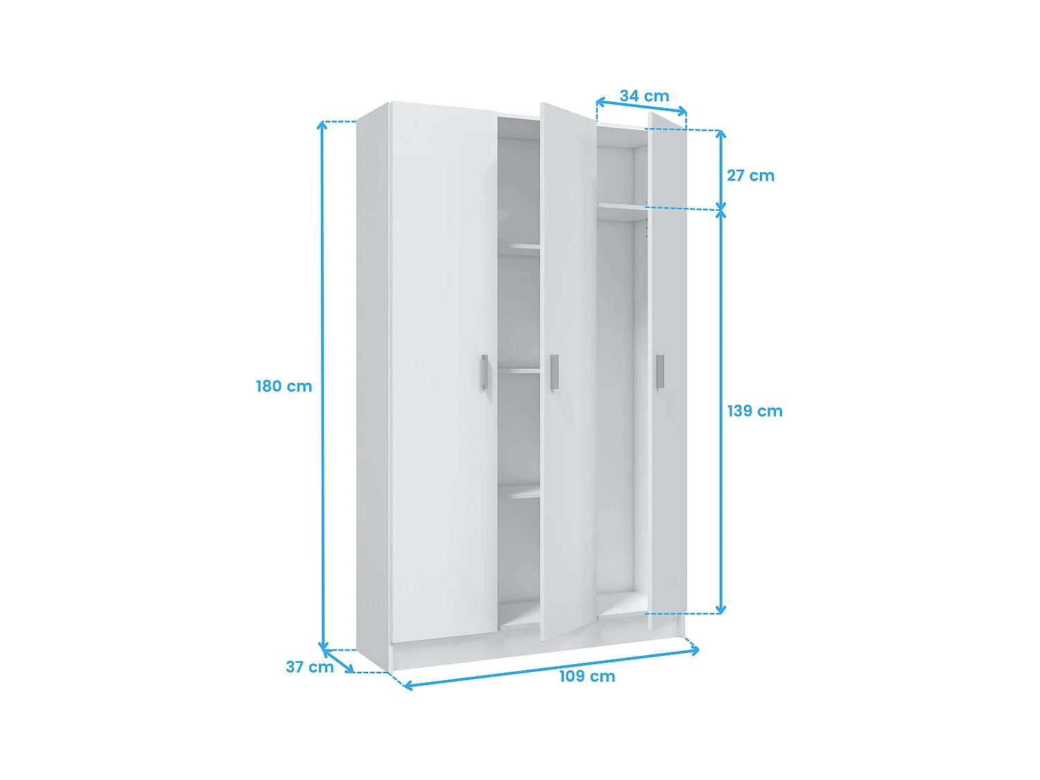 Pack Idara Armarios Multiusos Auxiliares Blanco Cocina Colada Despensa