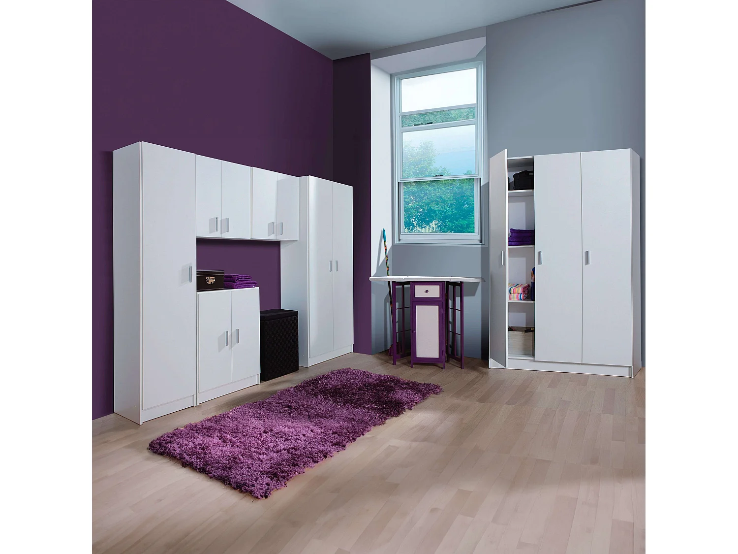 Pack Idara Armarios Multiusos Auxiliares Blanco Cocina Colada Despensa