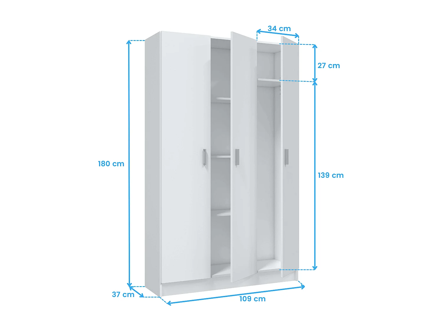 Pack Idara Armarios Multiusos Auxiliares Blanco Cocina Colada Despensa