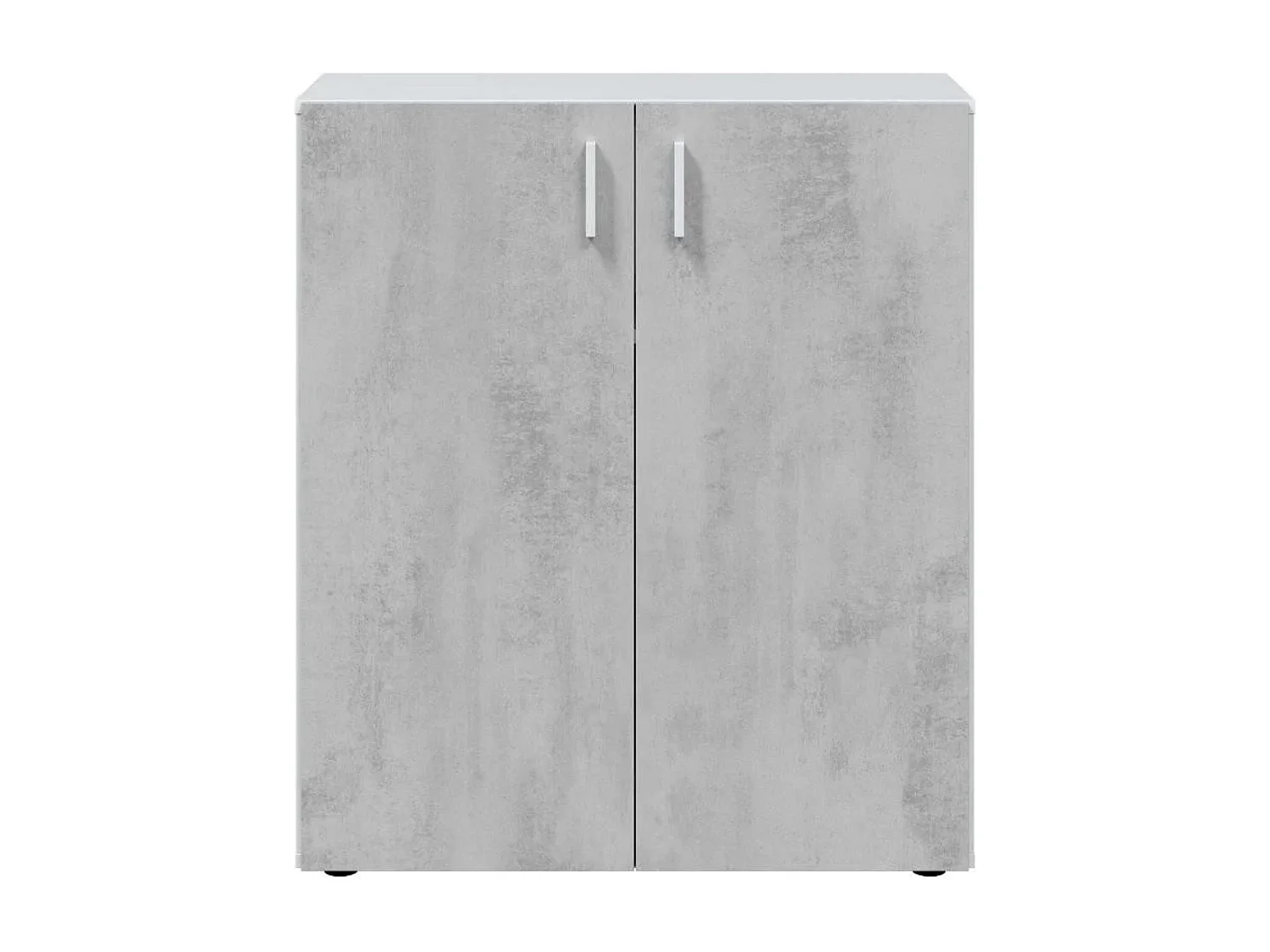 Pack 4 armarios multiuso color cemento/blanco Despensa Cocina