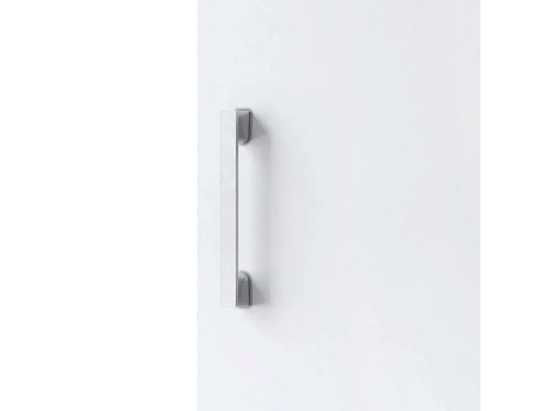 Armoire auxiliaire polyvalente haute à portes pliantes blanche 35 x 170 cm