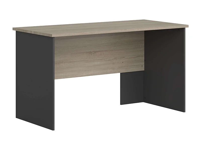 Mesa de escritório industrial Nibis Carvalho Sonoma/Cinza Antracite 140 cm