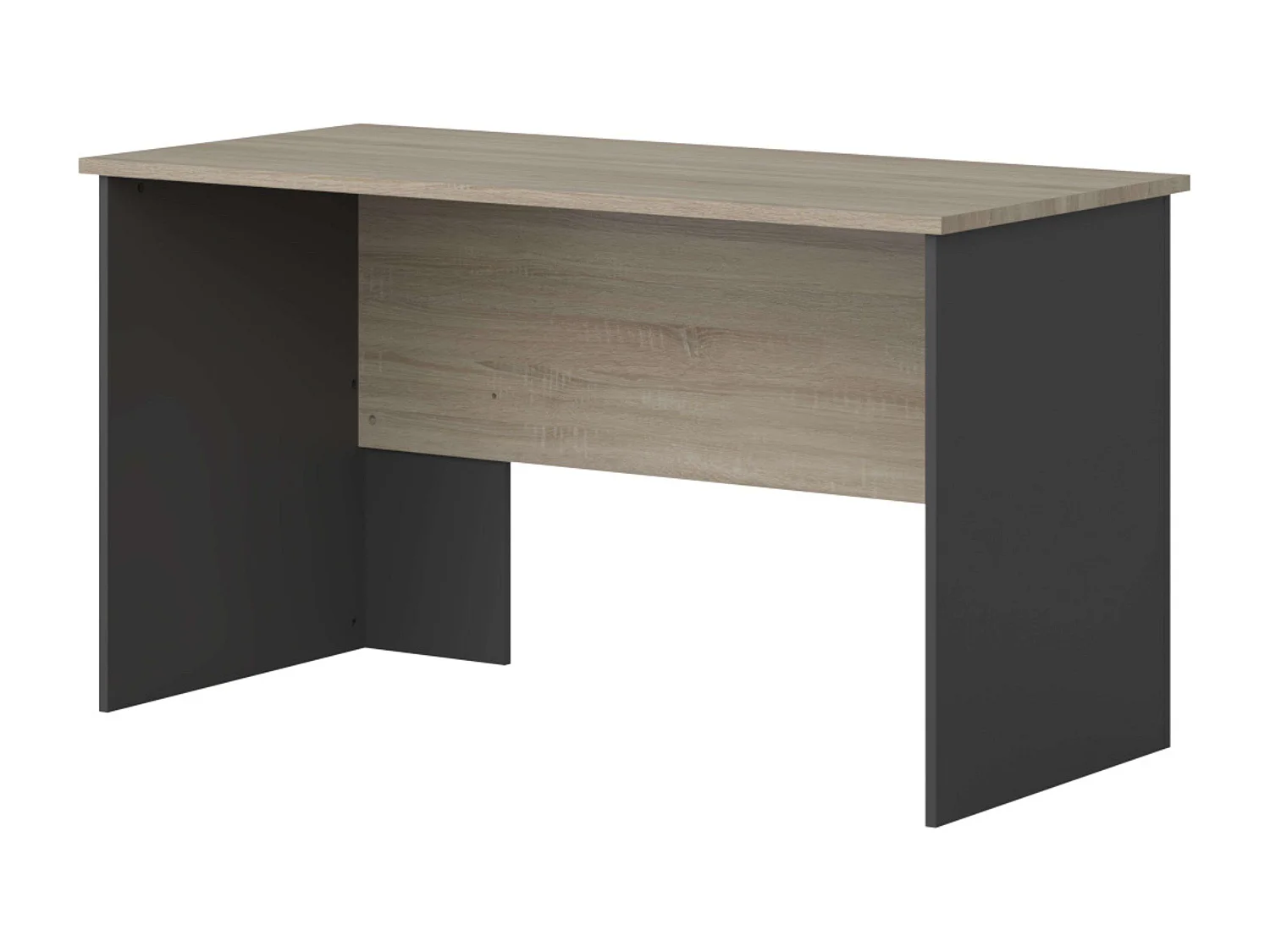 Mesa de escritório industrial Nibis Carvalho Sonoma/Cinza Antracite 140 cm
