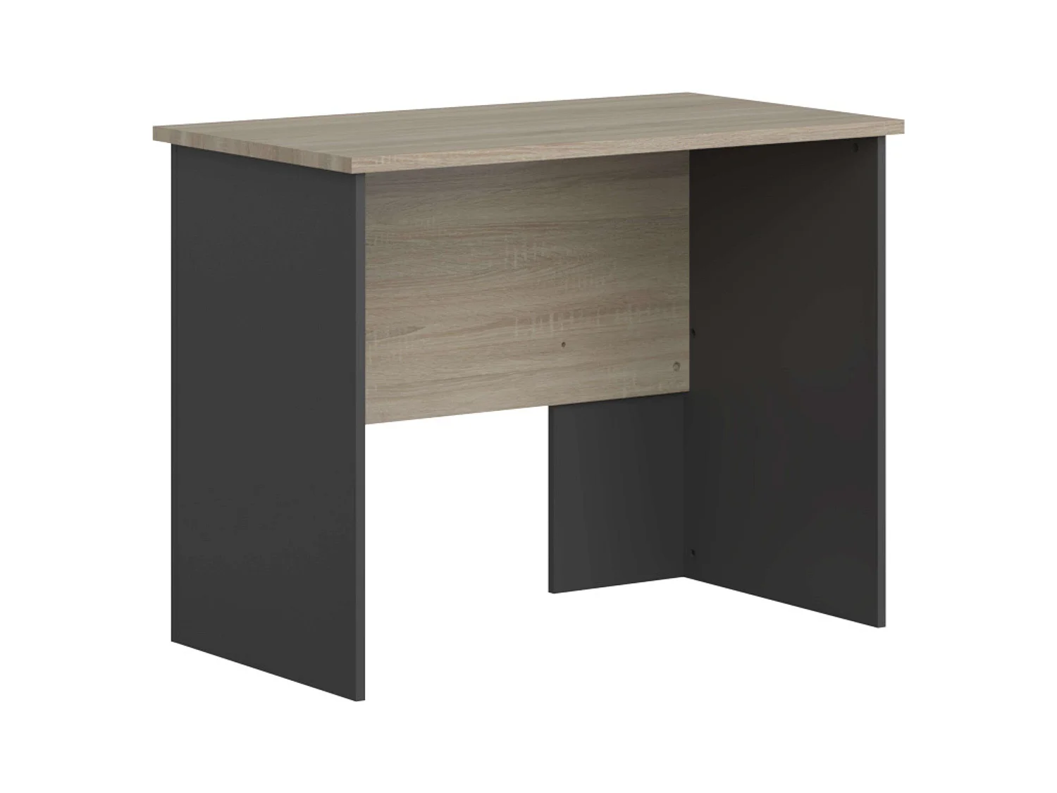 Mesa Industrial Nibis Carvalho Sonoma e Cinza Antracite 100 cm