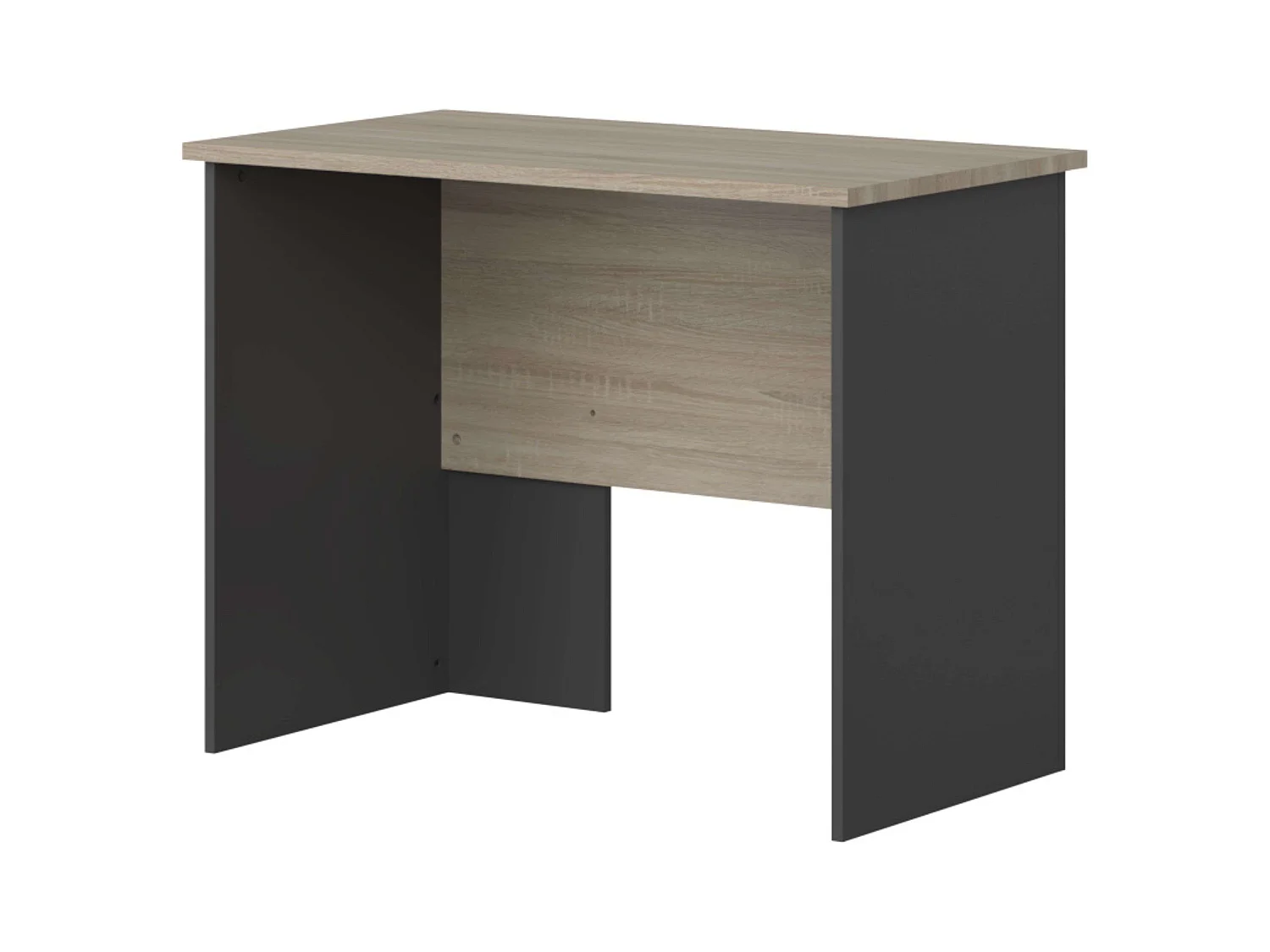 Mesa Industrial Nibis Carvalho Sonoma e Cinza Antracite 100 cm