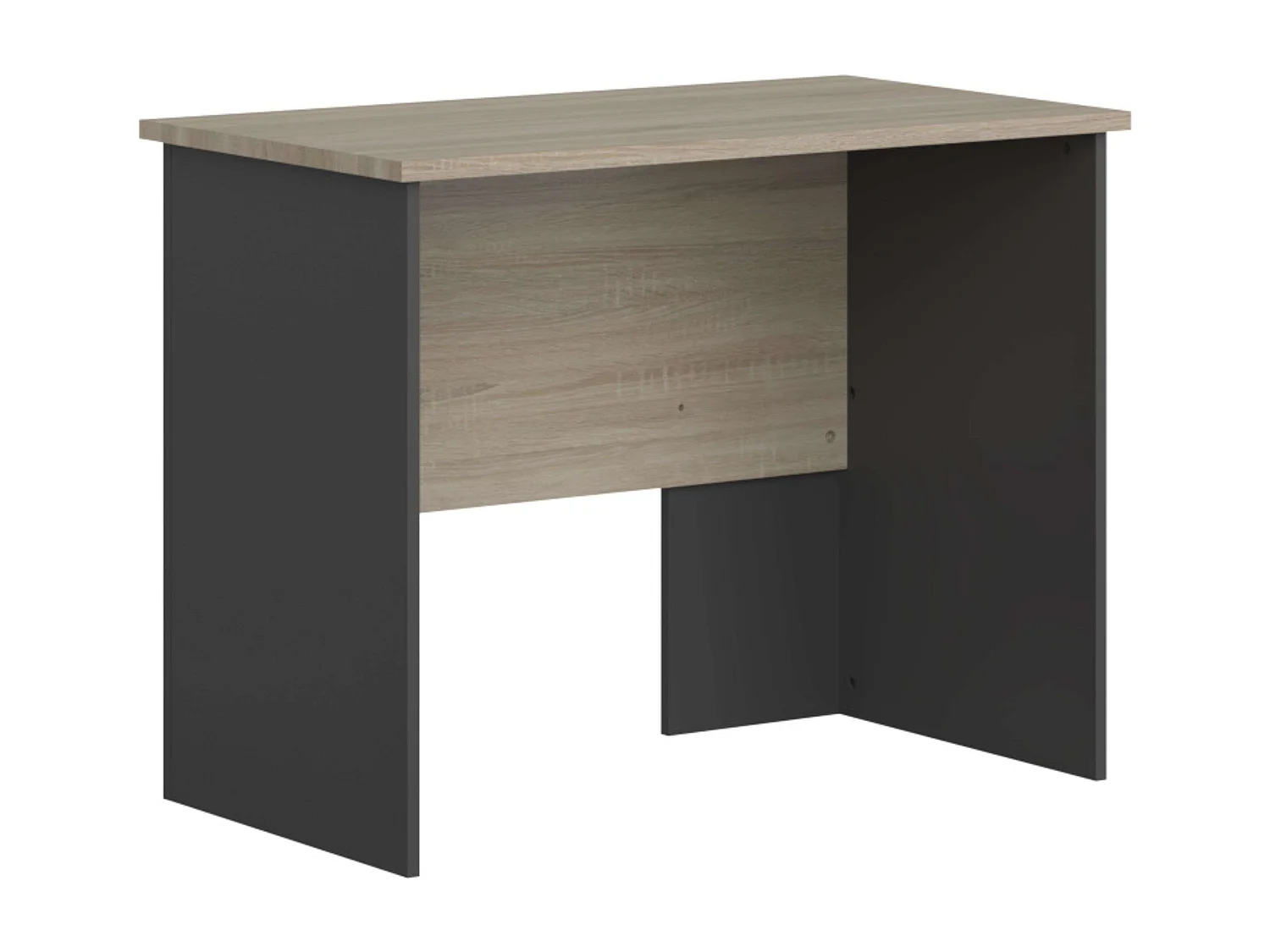 Bureau industriel Nibis Chêne Sonoma et Gris Anthracite 100 cm