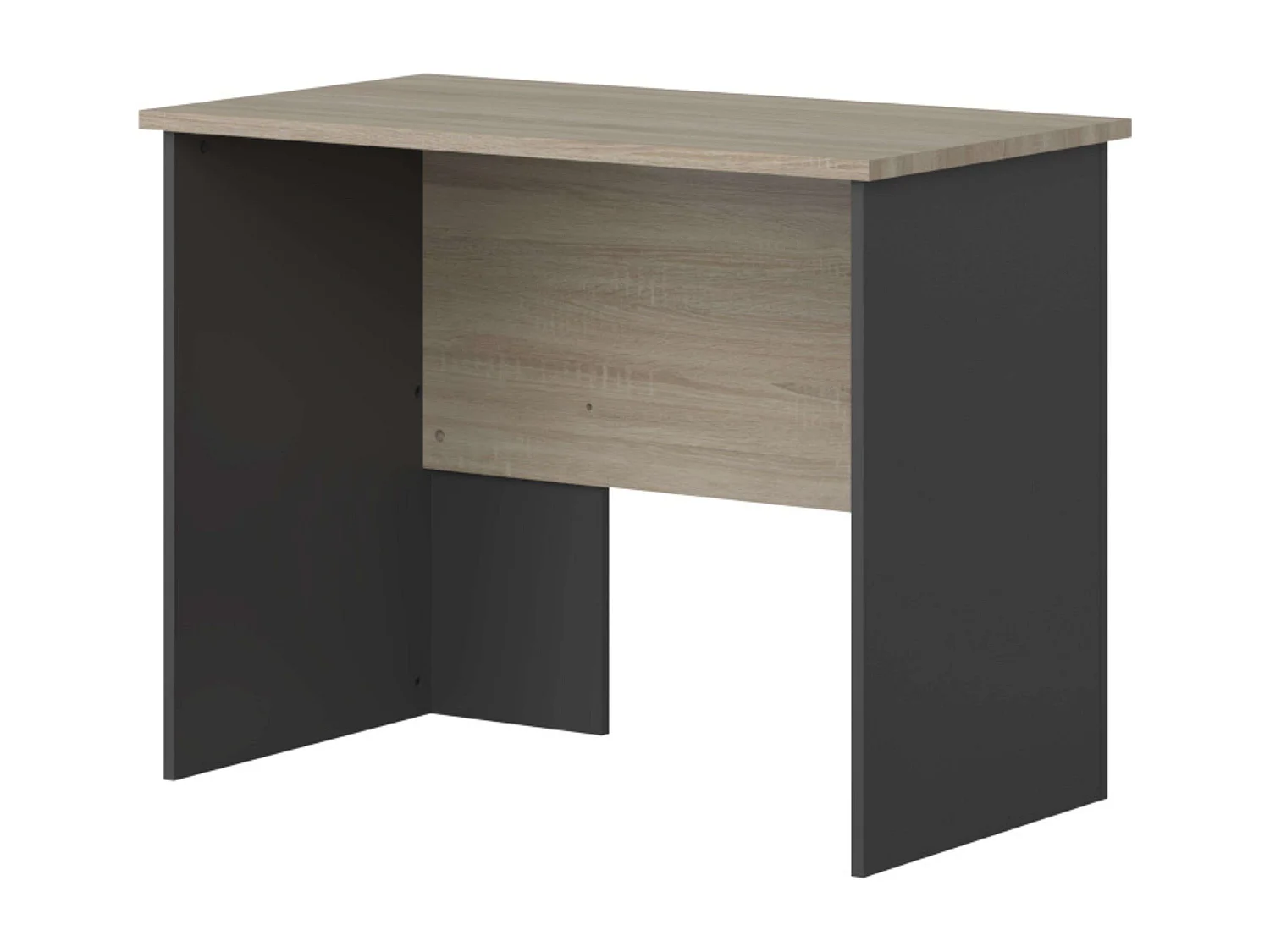 Bureau industriel Nibis Chêne Sonoma et Gris Anthracite 100 cm