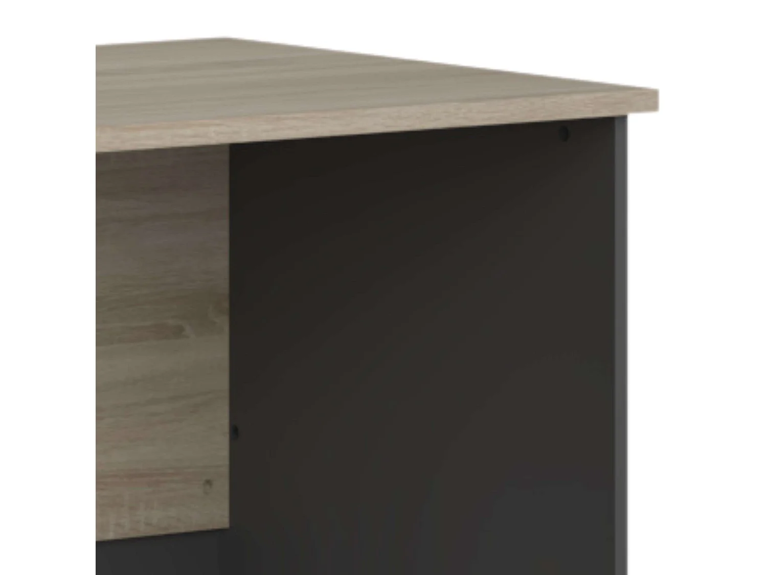 Mesa Escritorio Oficina Nibis Industrial Roble Sonoma y Gris Antracita 160 cm