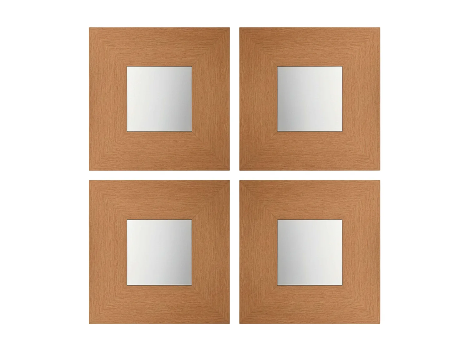 Juego 4 Espejos Lupe Cerezo Recibidor Moderno 45x45 cm